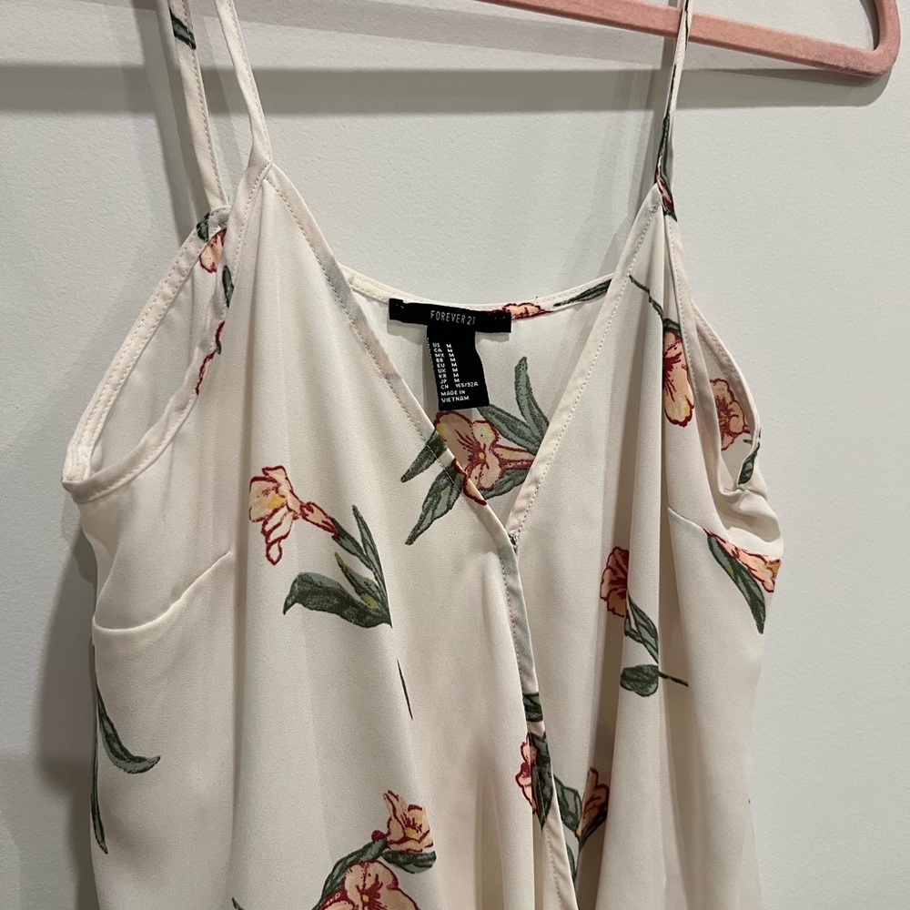 Floral dress tank, forever 21, size M - Picture 2 of 3